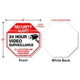 thumbnail image 2 of Señal de advertencia: alerta de seguridad de Faittoo, videovigilancia las 24 horas, 2 of 6