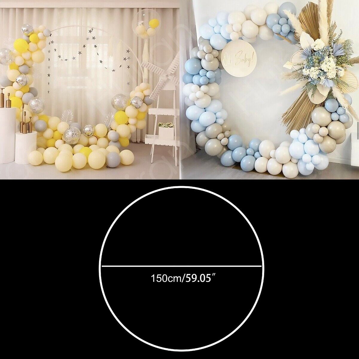 Balloon Arch Frame Kit Column Water Base Stand Wedding Birthday Party Supply 5M 