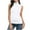 White, variant on Sevevn Womens Fashion Casual Solid Color Sleeveless Turtleneck Tee Shirt Blouse T-Shirt Top Family Gifts Hot Pink XXL