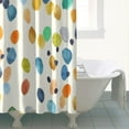 thumbnail image 4 of Waterproof Beautiful Colorful Floral Shower Curtain 72x72 Inch Boho Style Polyester Unique Shower Curtain for Bathroom Hotel Home Decor with 12 Plastic Hooks, 4 of 5
