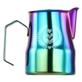 thumbnail image 1 of Taza de espuma de leche Baoblaze Acero inoxidable jarra de barista 500ml colorido, 1 of 7