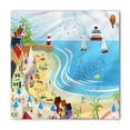 thumbnail image 1 of Beach Bandana, Holiday Destinations, Unisex Head and Neck Tie, by Ambesonne, 1 of 2