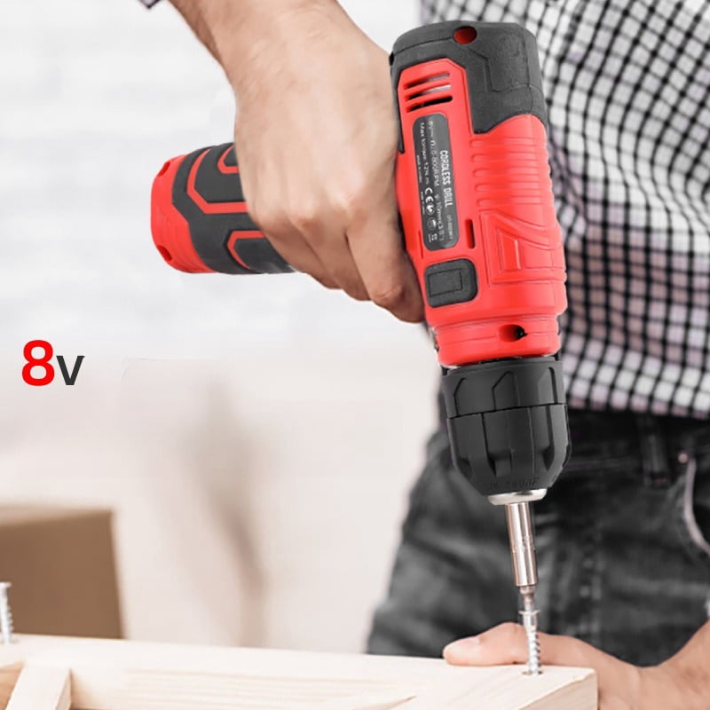 Tool Set - Tool Kit With 8V Cordless Drill, 129 Piece Tool Box With Drill, Home Tool Kits For Men & Women, Hand Drill Set