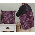 thumbnail image 5 of Soimoi Cotton Cambric Red Fabric By the Yard - 42 Inch Wide - Leaves Pattern Fabric - Botanical and Elegant Designs for Various Uses Printed Fabric, 5 of 6