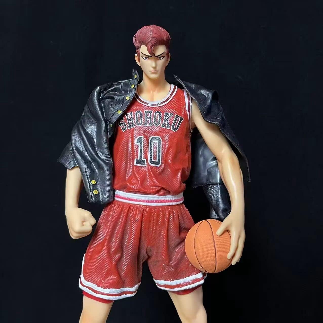 Sakuragi Figure Standing Replacement Head Sakuragi Hanamichi Anime Figures 33cm/12.9inch PVC Characters Souvenirs for Anime Fans Gifts