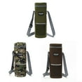 thumbnail image 3 of Arkzeo Outdoor Hiking Camping Water Bottle Cooler Bag Insulated Cylinder Shoulder Strap 2L green, 3 of 4