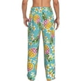thumbnail image 3 of Picia Cute Pineapples Mens Soft Woven Cotton Elastic Waistband Sleep Pajama Pant Lounge Sleep Pant With Pockets And Drawstring-X-Large, 3 of 9