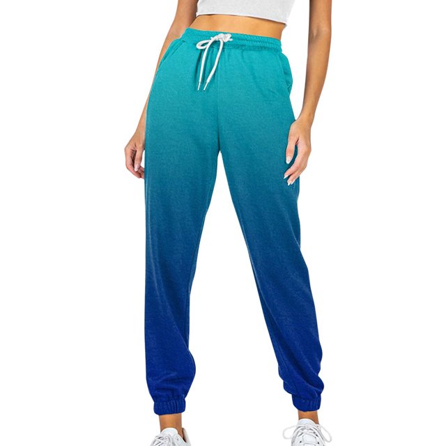 Pntutb Mujer Moda Casual Deportes Slim Fit Cintura Alta Suelta Pierna Ancha Pantalones Con Cordones Pntutb Pntutb-2395
