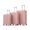 Pink, variant on 3 Piece Luggage Set with Cup Holder, USB Port & Phone Holder, ABS Hardside Spinner Suitcase with TSA Lock, 20/24/28 Inch Carry On Travel Luggage, Pink
