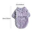 thumbnail image 4 of Dog Sweater Pajamas for Small Medium Dogs, Cute Turtleneck Winter Clothes for Girl or Boy, Warm Puppy Onesie Outfit for Chihuahua, Yorkie, and Christmas, 4 of 6