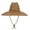 Natural, variant on CTM Palm Straw Lifeguard Hat with Wide Brim