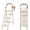5 steps off-white, variant on Heavy-Duty Folding 2/3/4/5/6 Step Ladder With Non-Slip Steps And Folding Mechanism, Featuring 330-Pound Weight Capacity, Durable Steel Construction, And Easy Storage Design -Perfect For Household