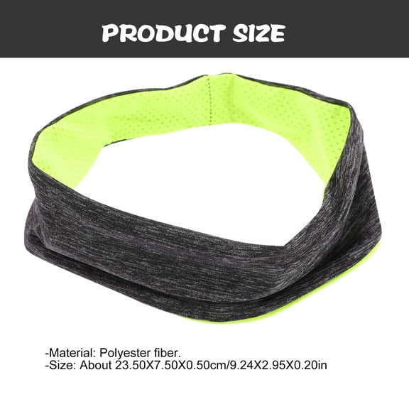 OUNONA Workout Sweatbands Elastic Headbands Women Sport Circular 1Pack