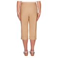 thumbnail image 2 of Alfred Dunner Women's Petite Classic Allure Stretch Clam Digger, Tan, 12 Petite, 2 of 4