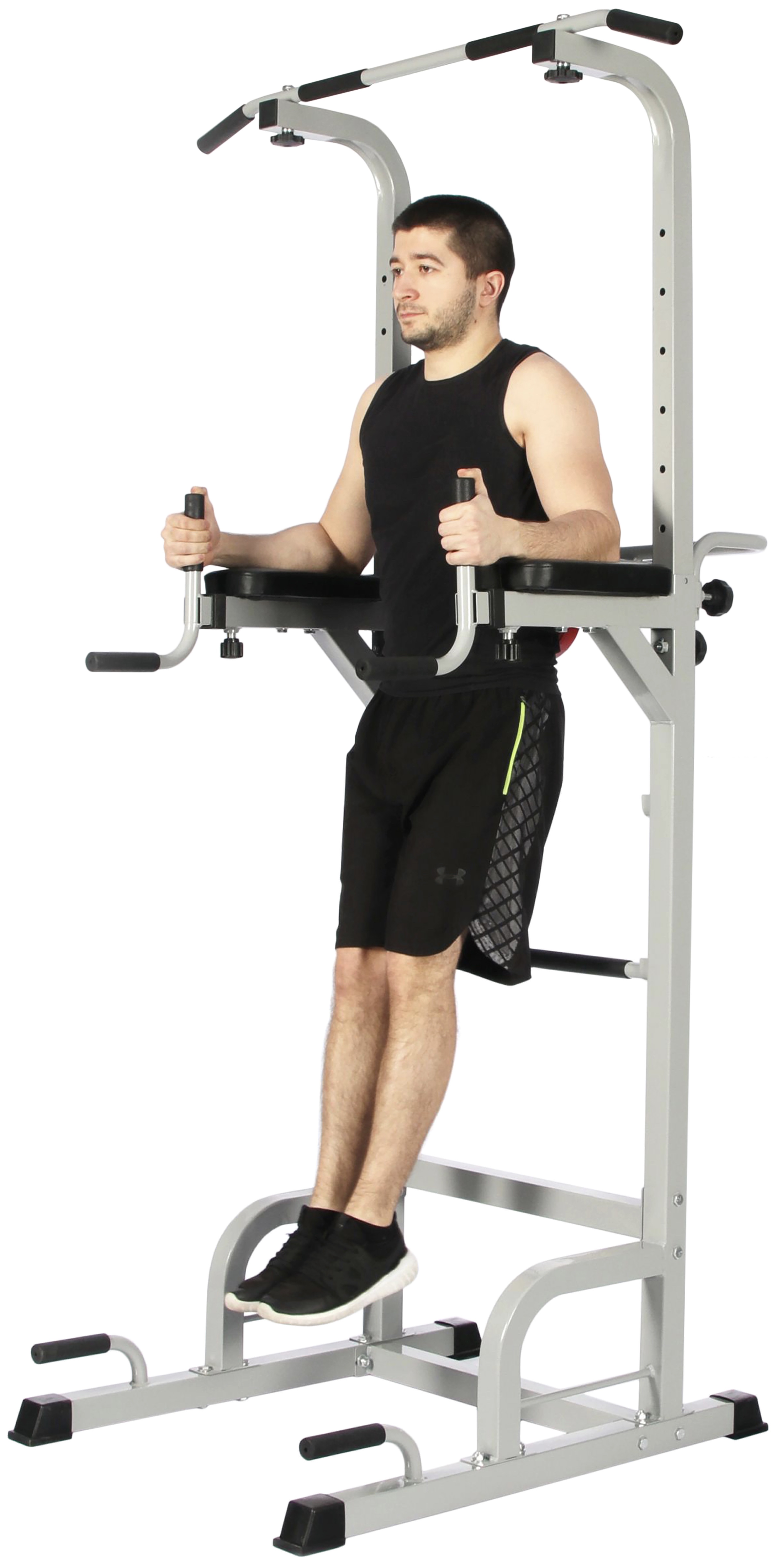 Everyday Essentials Power Tower with Push-up, Pull-up and Workout Dip Station for Home Gym Strength Training - image 4 of 6
