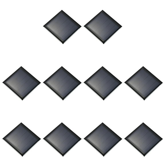 10PCS 2.5V 0.25W 0.1A Mini Solar Panels for Solar Power, Small Solar Photovoltaic Cells Charge, 1.97" x 1.97"