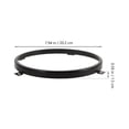 thumbnail image 2 of Houderco 1Par Anillo De Montaje Para Faro De Metal Negro Resistente Para Motocicleta Fácil Instalación, 2 of 7