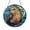 Acrylic 3.5 Inch, variant on Cute Otter Stained Glass Circular Window Panel, Playful Wildlife Home Accent