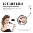 thumbnail image 3 of 360 Degree Rotation 10X Magnifying Makeup Mirror My Flexible Mirror Folding Vanity Mirror With LED Light Makeup Tools Dropship ,Widely Use, 3 of 6