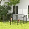 thumbnail image 4 of BestHome 16-Panel Multi-Pet Playpen, 32"W x 40"H Heavy Duty Metal Exercise Pen with Doors, Foldable Indoor/Outdoor Fence for Dogs, Rabbits, Ducks & Small Animals, Black, 4 of 12