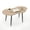 Natural, variant on Giantex Cloud Coffee Table, Modern Irregular Easy Assembly Center Table, Tea Table, Black