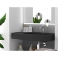 thumbnail image 7 of Castello USA Inc Juniper 36" Right Basin Stone Bathroom Sink in Matte Black, 7 of 7