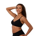 thumbnail image 4 of Coriett Ocean Women's Seamless Push-Up Breathable Bra, Black - 1 Pack, 4 of 6