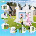 thumbnail image 2 of Veeboto Bounce House with Blower, Basketball Hoop, White Bouncy Castle with Slide, Balloons, Floor Cloths, Water Painting Mat, Suitable for Weddings, Parties, Birthdays, Indoor and Outdoor Decoration, 2 of 7