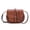 Brown, variant on Vintage Genuine-Leather Saddle Bag for Women Semicircle Crossbody & Shoulder Purse, Timeless EuroUS Style