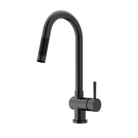 - VIGO Matte Black Pull-Down Kitchen Faucet