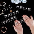 thumbnail image 3 of Organizador de joyas acrílico de 4 piezas para colgar collares en la pared con 5 ganchos, organizador de joyas para pulseras, anillos, collares, cadenas y llaves, transparente., 3 of 6