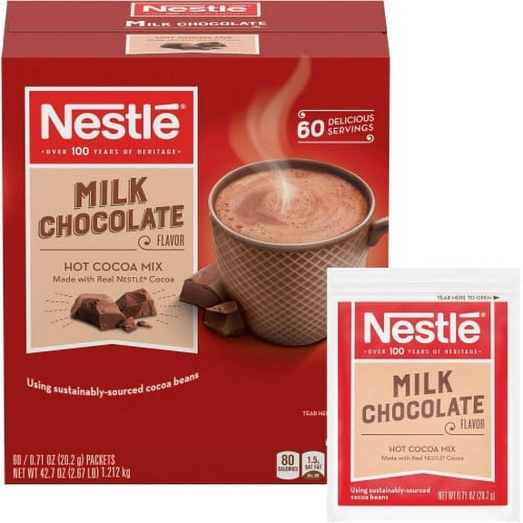 Nestle® Milk Chocolate Single-Serve Hot Chocolate Packets, Each