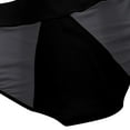 thumbnail image 5 of Hontri Breathable High Waist Women's Period Panties - Color Blocking Cotton Underwear for Ladies, Comfortable Menstrual Briefs (Multi-Pack) (Black | XXL), 5 of 7