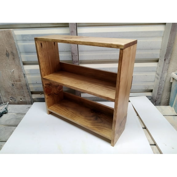Small Solid Wood Bookcase Wood Bookshelf Wooden Display Unit Golden Oak