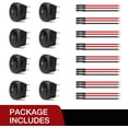 thumbnail image 6 of Nilight 8PCS 12V-24V 20A Yellow LED Round Rocker Toggle Switch 3 Pin SPST ON Off with 16AWG Pre-Soldered Wires for Car Truck Boat Marine, 6 of 9
