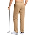 thumbnail image 2 of Pantalones de golf Pudolla, pantalones de vestir para hombre, elásticos, 33 W x 30 L, 2 of 7