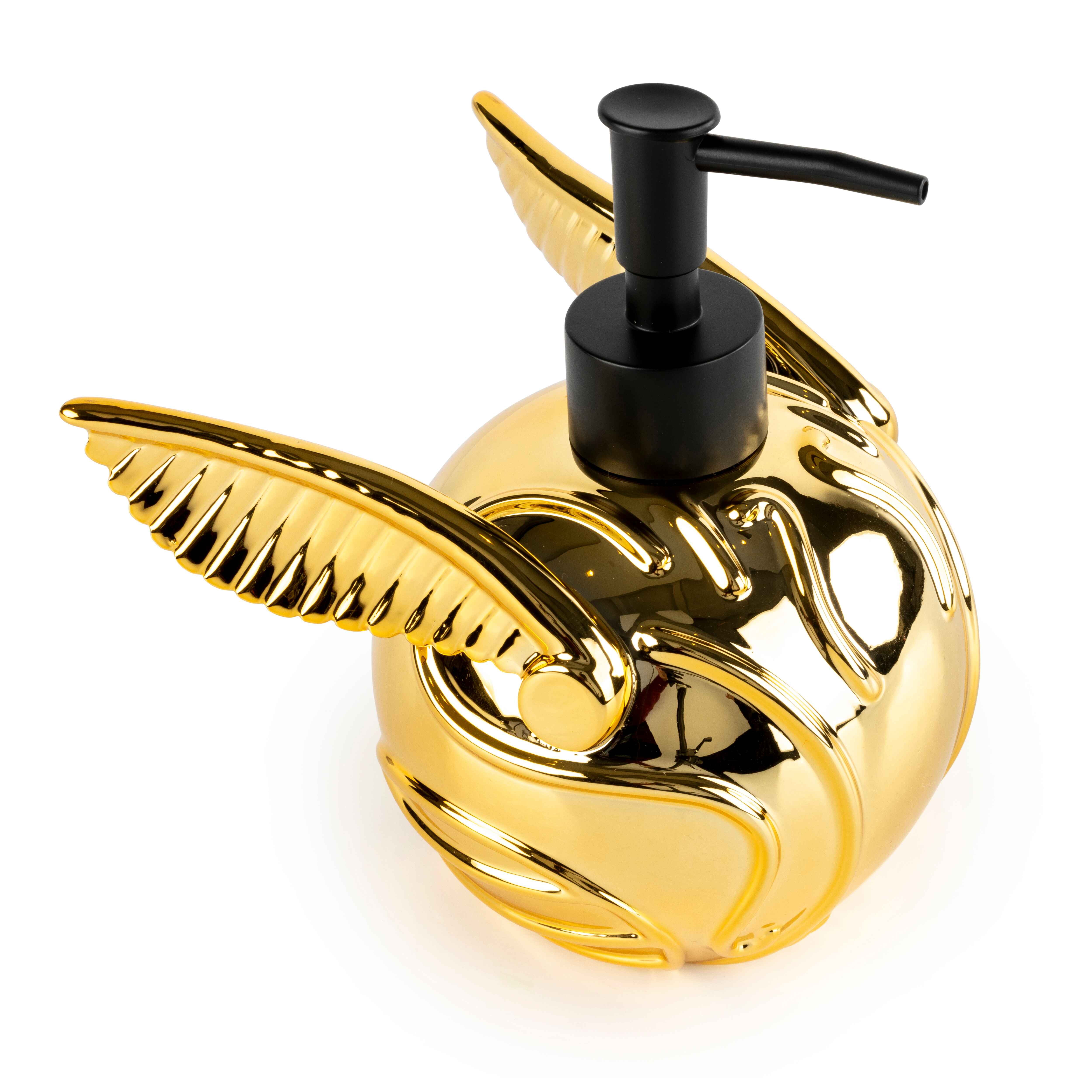 Harry Potter Golden Snitch Lotion Pump, Poly-Resin, Gold, Warner Bros