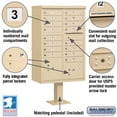 thumbnail image 2 of Cluster Box Unit (Includes Pedestal) - 16 A Size Doors - Type III - Sandstone - USPS Access, 2 of 3