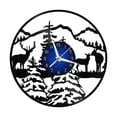 thumbnail image 2 of Forest Scenery Vinyl Wall Clock, Vinyl Record Clock Wall Art Silent & Non-ticking(12 inchs B), 2 of 6