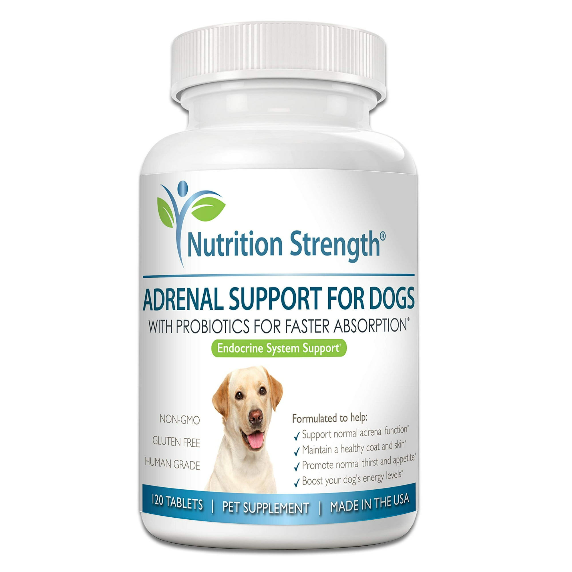 Dog Adrenal Support for Cushing s Disease Enhances Coat Health Promotes Normal Urination Thirst Appetite. 120 Chewable Tablets