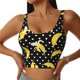 thumbnail image 1 of Balery Banana Sujetadores deportivos con espalda cruzada para mujer, acolchados, sin costuras, de alto impacto, ideales para yoga, gimnasio, entrenamiento y fitness.-Small, 1 of 8