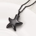 thumbnail image 5 of Starfish Memorial Jewelry Small Star Charm Cremation Urn Pendant Ashes Memorial Necklace Stainless Steel Urn Pendant, 5 of 6