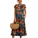 thumbnail image 1 of Vestido midi Zhyaj, holgado, túnica de verano, playa, con bolsillos, algodón, 1 of 7