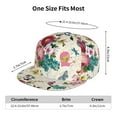 thumbnail image 6 of Haiem Bird Butterfly Rose Classic Snapback Cap Flat Bill Hat Baseball Cap Adjustable Size Cotton Dad Hat, 6 of 9