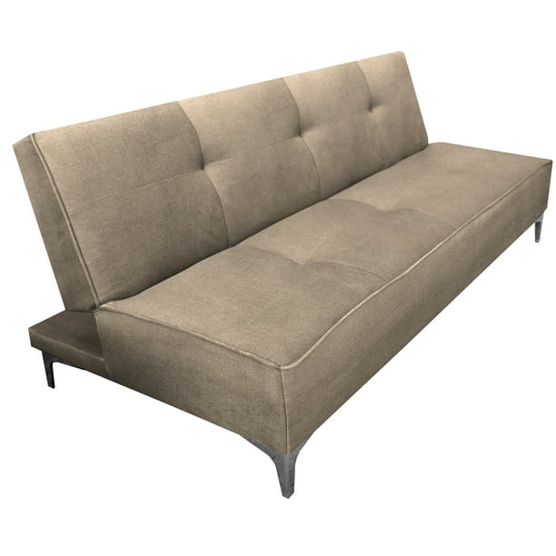 Sofa Cama Reclinable El Bazar Store Milo Terciopelo Beige , Futon 3 posiciones, Sala