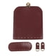 thumbnail image 3 of Accesorios para hacer bolsos hechos a mano, funda de cojín, tejido con base de cuero y herrajes. 3 piezas rojo, 3 of 7