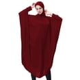 thumbnail image 3 of Women Prayer Clothes Robe Ankle Long Hooded Lightweight Modest Robe Wine M, 3 of 3