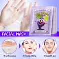 thumbnail image 3 of 8pcs SADOER Fresh Fruits Face Mask Facial skincare Moisturizing Brightening Firming Hydrating Facial Masks for Face Skin Care, 3 of 4