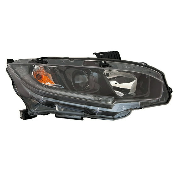 KAI New CAPA Certified Standard Replacement Passenger Side Headlight Assembly, Fits 2019-2021 Honda Civic Coupe