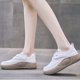 thumbnail image 5 of Zapatos para mujer, de moda, de color liso, de caña baja, con suela gruesa y punta redonda, cómodos y casuales, para correr, botas vaqueras., 5 of 8